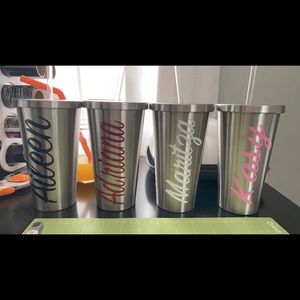 Stainless steel custom tumblers!